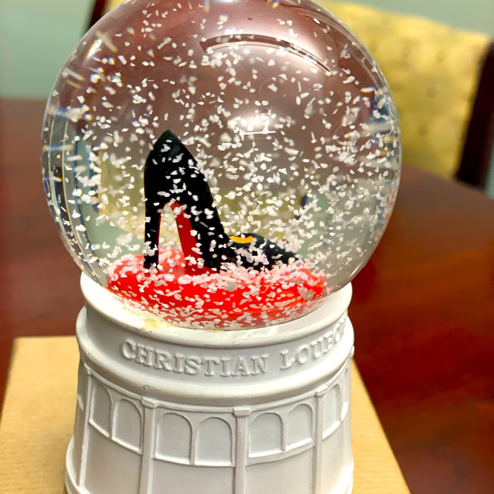 Christian Louboutin snow globe RARE with original box